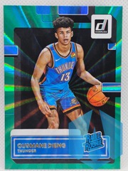 2022-23 Donruss Ousmane Dieng Holo #211 Green Laser Rated Rookie RC Thunder